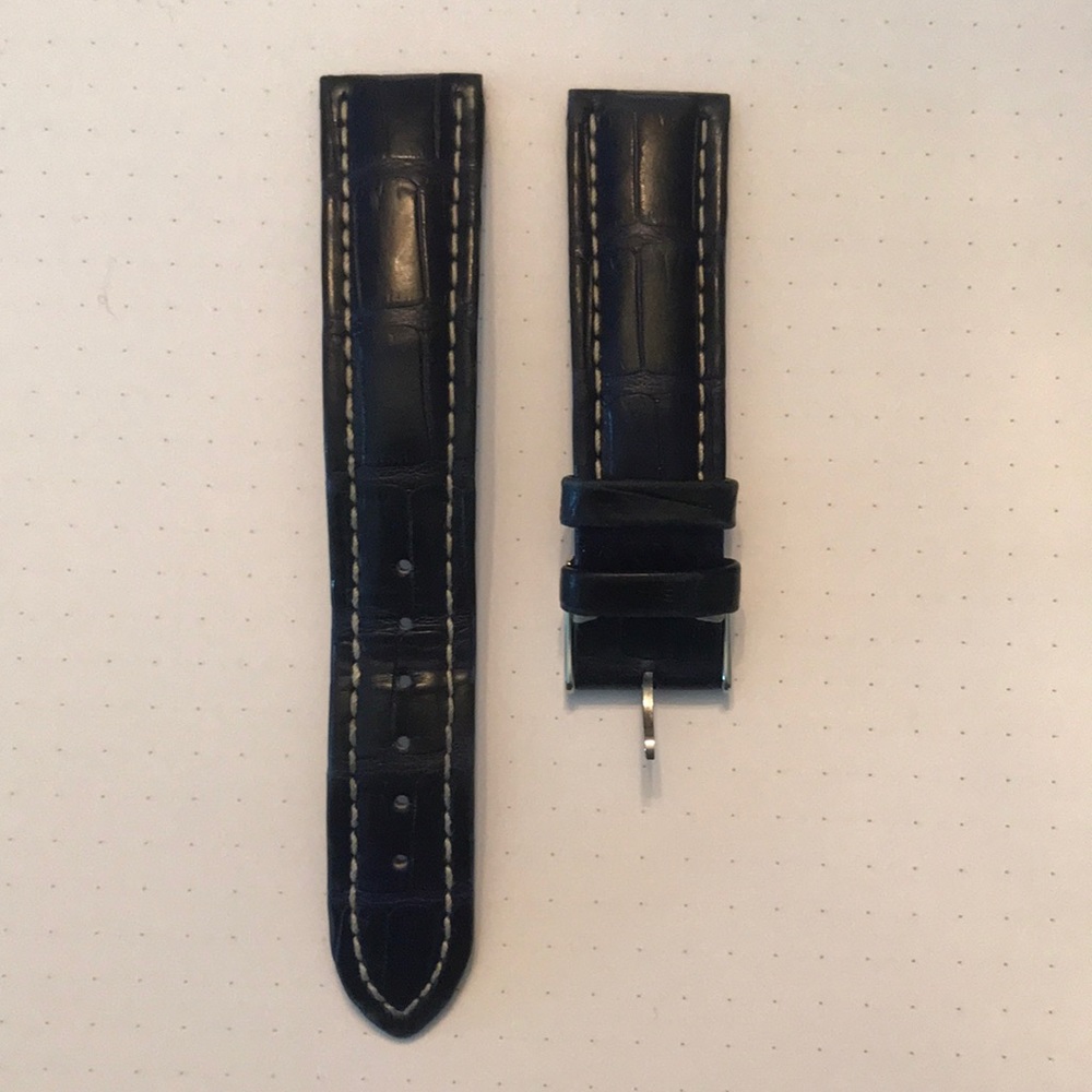 Authentic Breitling crocodile watch strap